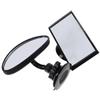 SHOWERORO Car Rear Facing Mirror 360-degree Rotating Suction and Adhesive Backseat Mirror for Safety Wide Angle Adjustable for Travel view 1