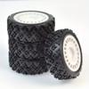 12mm Hex Rally Tires RC Racing On Road Tyre Wheel for Tam-iya TT01 TT02 XV01 TA06 HPI WR8 HSP 1/10 1/12 1/14 Car Accessories(White) view 4