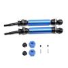 Compatible with Traxxas for Slash for Rustler for Stampede for Hoss for VXL 1/10 RC Car Upgrade Parts 2Pcs Metal Rear Drive Shaft CVD RC Car Accessories(Blue) view 1