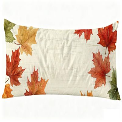 Long Body Pillow for Adults 20x71 Inch, Plant Bed Pillows Leaves Double Sided Print Linen Throw Pillows Covers, for Side Sleeping Pregnant Pillow with Zipper for Home Bed Living Room Decor J0-979