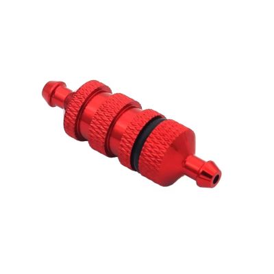 For Nitro For HSP 02156 94122 94188 For Traxxas For TRX4 1/8 1/10 1 PC Aluminum Filter RC For Racing Car Spare Parts Models(Red)