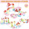 OMKSIH Electric Train Set, 3D Magic Flexible Race Track KlickRail Electric Train Set with Light Anti-Gravity Building Train Track STEM Learning Birthday Gift (180 PCS) view 4