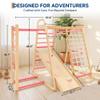 GarveeLife 7-in-1 Jungle Gym Playset, Indoor Kids Wooden Climber Playset, Kids Indoor Playground Climbing Playsets view 2