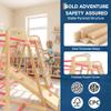 GarveeLife 7-in-1 Jungle Gym Playset, Indoor Kids Wooden Climber Playset, Kids Indoor Playground Climbing Playsets view 3