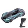Alomejor RC Drift Car, 1:24 Scale Remote Control Racing Car with 360 Rotation, LED Lights Interchangeable Tires for Drifting and Racing (Green) view 1