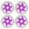 4PCS Universal Aluminum Alloy RC Car Brake Disc Metal Hex Adapter, 1/10 Scale CNC - Machined Lightweight Brake Disc with Anodized Finish for Remote Control Cars (Purple) view 1