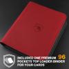 200 Card Sleeves Top Loaders for Cards Included 96 Pockets Top Loader Binder, 3" x 4" Baseball Card Protector Hard Plastic Card Holder for Sports Trading Cards (100 Toploaders + 100 Soft Sleeves) view 2