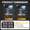 200 Card Sleeves Top Loaders for Cards Included 96 Pockets Top Loader Binder, 3" x 4" Baseball Card Protector Hard Plastic Card Holder for Sports Trading Cards (100 Toploaders + 100 Soft Sleeves) view 3