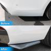 2 Pcs Car Rear Bumper Lip Spoiler for Lexus RC 2014-2016 2017 2018 2019 2020 2021 2022 2023 2024 2025, Rear Corner Splitter Canard Diffuser Protector, Car Accessories,Carbon Fiber Black view 4