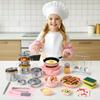 Gotoofun Kids Cooking Set Real 35PCS Real Mini Kitchen Cooking Set for Kids, Beginner Safe Cooking Tools, Montessori Educational Toy for Boys Girls Age 812 (Pink) view 1