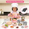Gotoofun Kids Cooking Set Real 35PCS Real Mini Kitchen Cooking Set for Kids, Beginner Safe Cooking Tools, Montessori Educational Toy for Boys Girls Age 812 (Pink) view 4