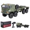 1/18 CR18P Terranaut 8x8 RC Crawler, 8WD Rock Truck with Active-AWS All-Wheel Steering, 2-Speed Transmission, Remote Winch & Portal Axles, Metal Gears Off-Road RC Car for Adults Collectors (Green) view 1