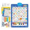 Alphabet Wall Chart,Educational Bilingual Interactive Toy,Music Spanish and English Preschool Wall Posters | for Ages 3-8 Language Development Classroom Preschool view 1