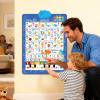 Alphabet Wall Chart,Educational Bilingual Interactive Toy,Music Spanish and English Preschool Wall Posters | for Ages 3-8 Language Development Classroom Preschool view 3