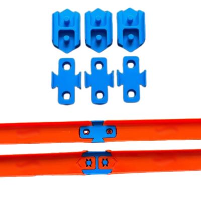 for Hot Wheels Track Connectors Set, 6-Piece Speed Snap Couplers for Custom Reverse Loop Layouts (12, Orange)