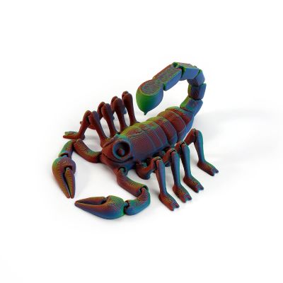 3D Toys 3-d Printed Animals Big-Eyed Scorpion for Surprise Fantasy Gifts Desert Landscaping-Vibrant Colors||15cm/5.9in