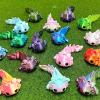 3D Printed Stuff Tiny 3D Printed Animals Salamander 8cm/3.1in for Home Office Executive Desk Decoration Surprise Fantasy Gifts Aquarium Landscaping-Red Gold view 2