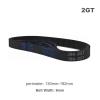 2GT Belt 2GT 2M GT2 Belt Pitch Length 130mm-192mm Width 6mm Rubber Closed(2GT-192mm) view 3