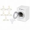 112 Scale Miniature Washing Machine Model with 5 Metal Hangers, Rotating Drum Front-Load Washer Replica for Adult Collectibles, Desk Display and Photography Props(White) view 1