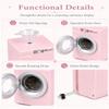 112 Scale Miniature Washing Machine Model with 5 Metal Hangers, Rotating Drum Front-Load Washer Replica for Adult Collectibles, Desk Display and Photography Props(White) view 4