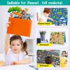 PENGFULL Felt Flannel Board Story Pieces for Toddlers PreschoolKids Interactive Storytelling Teaching Play Kits for Flannel Board or Felt Boardwith Words Felt PiecesZoo view 4