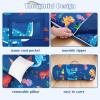 Kids Nap Mat Portable Slumber Bags with Removable Pillow and Blanket for Girls Boys, 59''31.5'' Lightweight Large Kids Sleeping Bag for Preschool Nursery Daycare view 3