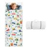 Kids Sleeping Bag Toddler Nap Mat with Removable Pillow, Large Foldable Sleeping Bag for Girls Boys, Easy Clean Slumber Bag for Camping School Preschool Daycare, 5924 inch view 1