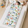 Kids Sleeping Bag Toddler Nap Mat with Removable Pillow, Large Foldable Sleeping Bag for Girls Boys, Easy Clean Slumber Bag for Camping School Preschool Daycare, 5924 inch view 4