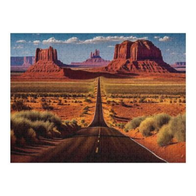 Puzzles for Adults 1000 Pieces - Landscape Adventure Monument Valley Navajo Mountain Beauty Funny Jigsaw Puzzles Challenging and Relaxing Gifts Idea for Puzzle Enthusiasts