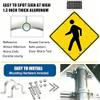 30" Solar LED Pedestrian Crossing Sign - Flashing Traffic Warning, Durable Aluminum IP65 Weatherproof, Ideal for Parks & Schools, Bright Blinking Crosswalk Sign view 4