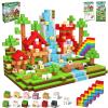 VOVOAN 100PCS Magnetic Building Blocks,STEM Montessori Sensory Toys for Toddlers Ages 3-10,Magnetic Cubes Educational Construction Set,Birthday Gift for Boys & Girls view 1
