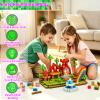 VOVOAN 100PCS Magnetic Building Blocks,STEM Montessori Sensory Toys for Toddlers Ages 3-10,Magnetic Cubes Educational Construction Set,Birthday Gift for Boys & Girls view 2