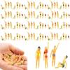 100pcs 1: 50 Scale Painted Miniature People Figures Beach Swimsuits Figurines Miniatures Accessories Cake Decor Tiny Plastic Miniatures Figurines for Swimming Pool Beach Scenes Party Favors view 1