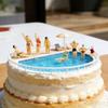 100pcs 1: 50 Scale Painted Miniature People Figures Beach Swimsuits Figurines Miniatures Accessories Cake Decor Tiny Plastic Miniatures Figurines for Swimming Pool Beach Scenes Party Favors view 2