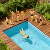 100pcs 1: 50 Scale Painted Miniature People Figures Beach Swimsuits Figurines Miniatures Accessories Cake Decor Tiny Plastic Miniatures Figurines for Swimming Pool Beach Scenes Party Favors view 4