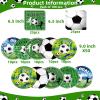 100Pcs Soccer Plates and Napkins Party Supplies - Soccer Birthday Party Decorations Tableware Set, Disposable Paper Dinner Plates Napkins for Sport Themed Soccers Parties Table Decor Favors, Serves50 view 2
