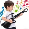 Julihai Kids Guitar Toy, Rechargeable Stringless Smart Electric Guitar Toy Musical Instrument with LED Lights for Boys Girls (Black) view 4