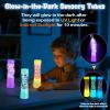 Subao Light Up Sensory Tubes Anxiety Relief Items,Glow in the Dark Fidget Toys for Kids & Adults,Sensory Toys for Kids with Autism Calm Down Corner Supplies,Preschool&Kindergarten Classroom Must Haves view 4