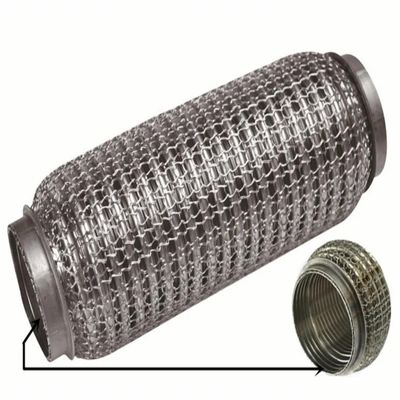 38mm 45mm 51mm 54mm 55mm 60mm 63mm 64mm 70mm 76mm 89mm 102mm Stainless steel car EXhaust Flex Pipe Bellow Flexible Joint Coupler(60mmx220mm)