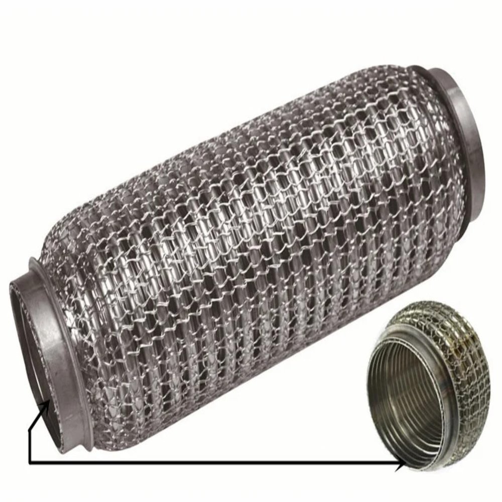 38mm 45mm 51mm 54mm 55mm 60mm 63mm 64mm 70mm 76mm 89mm 102mm Stainless steel car EXhaust Flex Pipe Bellow Flexible Joint Coupler(60mmx220mm)