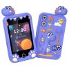 LAISANIM Kids Smart Phone, 2.8 Inch Touchscreen Learning Toy with Dual Camera and 8GB Memory, Educational Boys and Girls Ages 3-12 (Purple Dinosaur) view 1