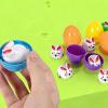 24pcs Prefilled Easter Eggs With Toys, Easter Party Favors, Mini Bunny Chick Pull Back Cars, Kids Egg Hunt Supplies Basket Stuffers view 3