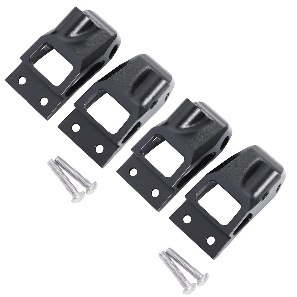Aluminum Front Rear Shock Tower Shock Bracket Mount for VP Vanquish VS4-10 Chassis VPS08451 VPS08450 RC Crawler Upgrade Part (Black 4pcs)