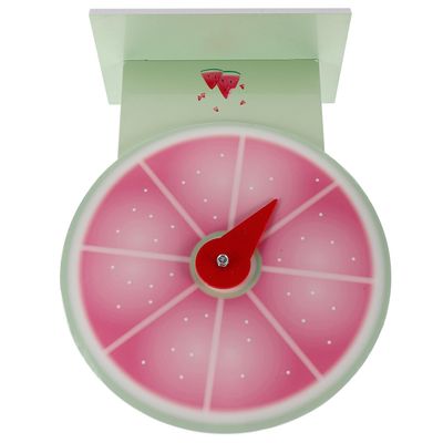 Abaodam Small Prize Wheel and Spinning Wheel for Prizes with Dry Erase Surface, 30cm Watermelon Design, Portable Tabletop Roulette for Classroom and Festival Games