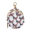 WIFIU Blue Red Butterflies Baby Pacifier Holder Case with Clip Portable Pacifier Storage Organizer Round Container Pouch Box Fits Diaper Bag Stroller Purse view 1
