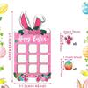 2-Pack Interactive Easter Wooden Game Bunny Egg Tic Tac Toe Modern Holiday Centerpiece Natural Wood Vibrant Pink Combo for Festive Socializing view 3