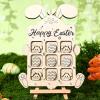 2-Pack Interactive Easter Wooden Game Bunny Egg Tic Tac Toe Modern Holiday Centerpiece Natural Wood Vibrant Pink Combo for Festive Socializing view 4