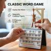 PlayBook'd Hangman Game - Magnetic Cowboy Word Game in a 3D Printed Book, Educational Spelling Challenge & Travel Board Game for Adults Family Game Night (Black) view 4