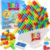 Stack Attack XL Tower Game, Giant Tabletop Games for Kids & Adults, Family Game Night Building Block and Stacking Gifts, Includes 100 Pcs & 36 Cards, Balance Novelty Toy Gift view 1