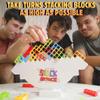 Stack Attack XL Tower Game, Giant Tabletop Games for Kids & Adults, Family Game Night Building Block and Stacking Gifts, Includes 100 Pcs & 36 Cards, Balance Novelty Toy Gift view 2